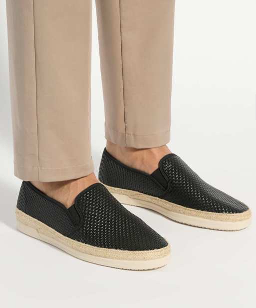 Dune London Fabbien espadrilles in black, 3 of 4