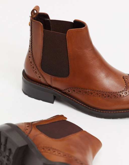 Dune brogue sales chelsea boots