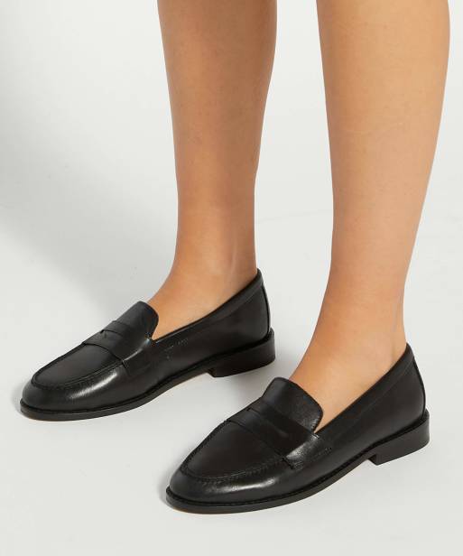 Dune London Ginelli loafers in black, 3 of 4