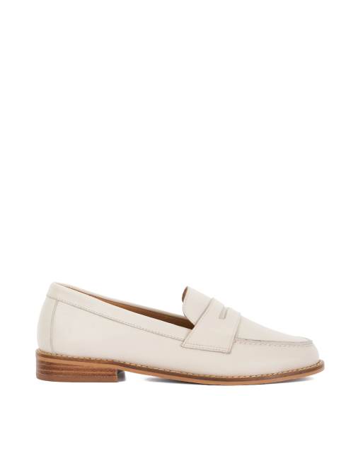 Dune London Ginelli loafers in ecru