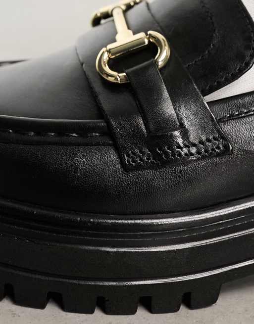 Dune London - Glacial - Mocassins à détail chaîne - Noir , 2 de 4