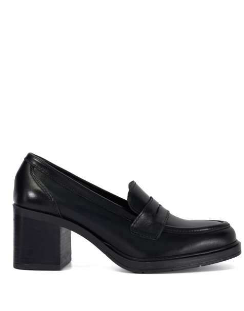 Dune London Glanzer loafers in black - view 1