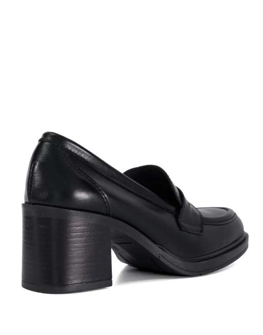 Dune London Glanzer loafers in black, 2 of 4