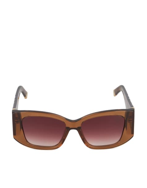 Dune London Gleam sunglass in brown - view 1