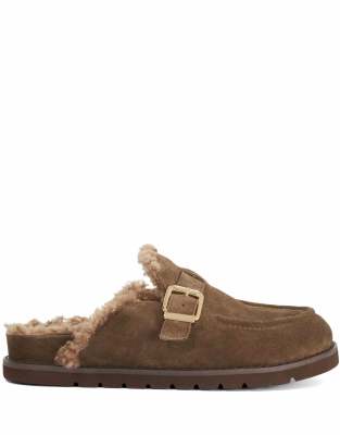 Dune London Gogetter Mules In Green