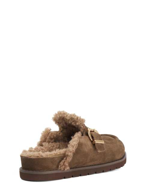 Dune London Gogetter mules in light, 2 of 4