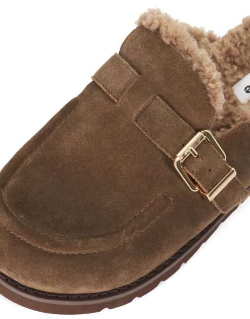 Dune London Gogetter mules in light, 3 of 4