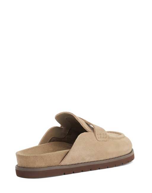 Dune London Goldens mules in taupe, 4 of 4