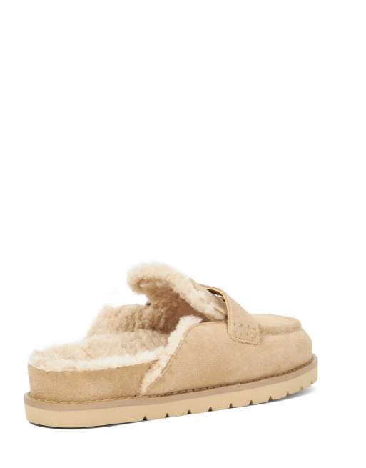 Dune London Goldys mules in beige