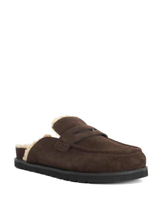 Dune London Goldys mules in brown, 3 of 4
