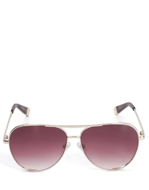 Dune London Grace sunglasses in gold - view 1