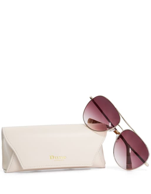Dune London Grace sunglasses in gold, 2 of 3