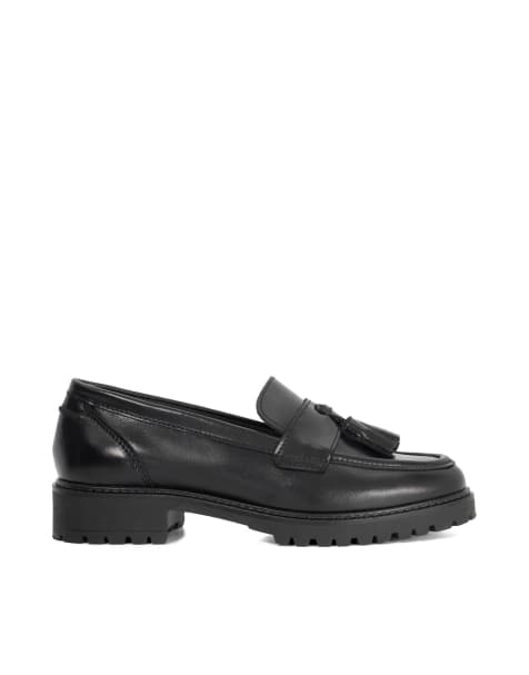 Dune London Gracelyn loafers in black - view 1