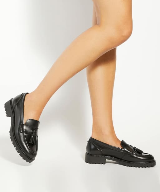 Dune London Gracelyn loafers in black, 3 of 4