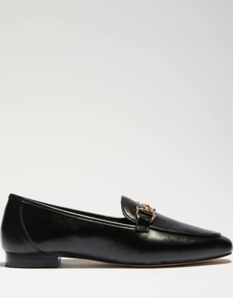 Dune London Grained loafers in black - view 1
