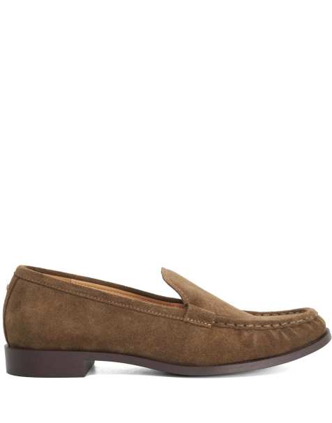 Dune London Grates loafers in light - view 1
