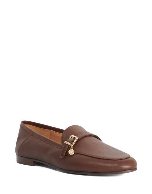 Dune London Greya loafers in dark tan, 3 of 3