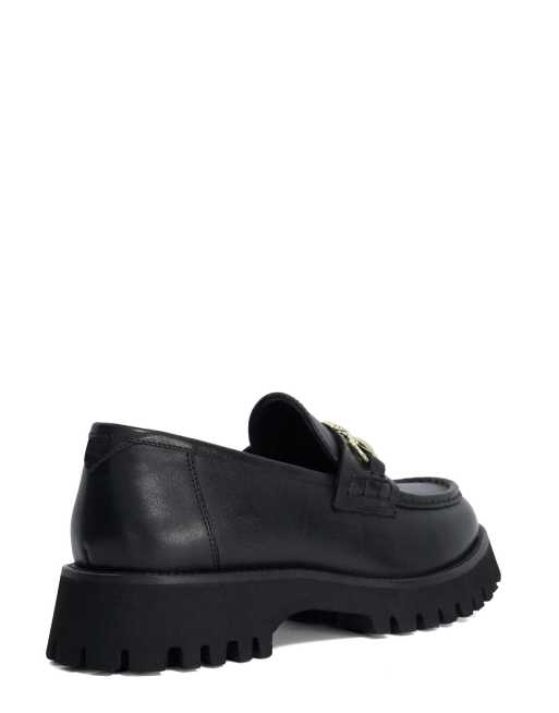 Dune London Grissini loafers in black, 2 of 4