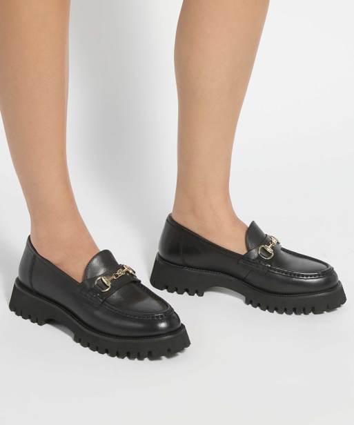 Dune London Grissini loafers in black, 3 of 4