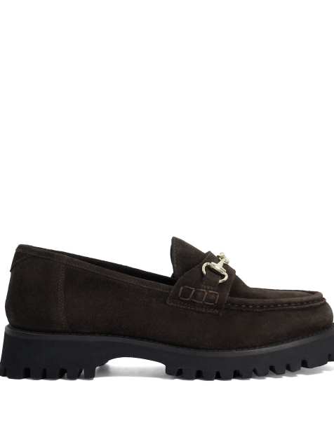 Dune London Grissini loafers in brown - view 1
