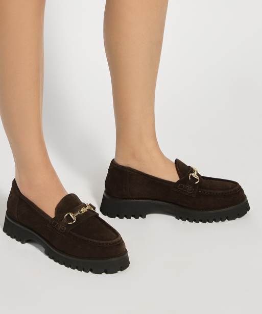 Dune London Grissini loafers in brown, 3 of 4