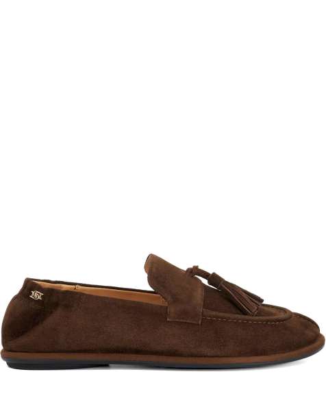 Dune London Grounding loafers in dark brown - view 1