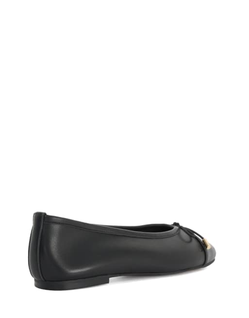 Dune London Haliah ballet pumps in black, 2 of 4