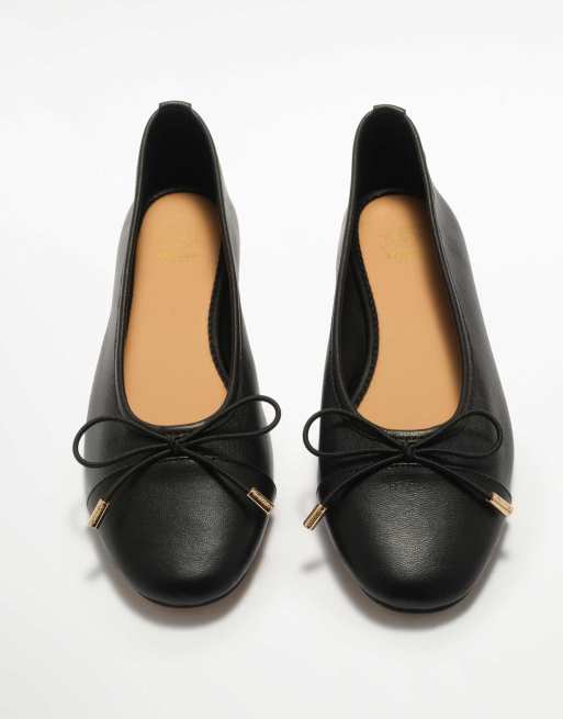 Dune London Haliah ballet pumps in black, 4 of 4