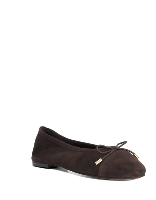 Dune London Haliah ballet pumps in brown, 4 of 4