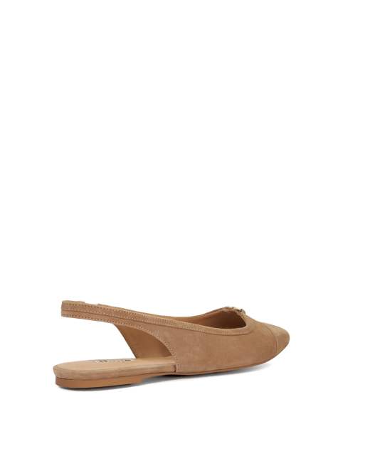 Dune London Hanna ballet pumps in caramel, 2 of 4