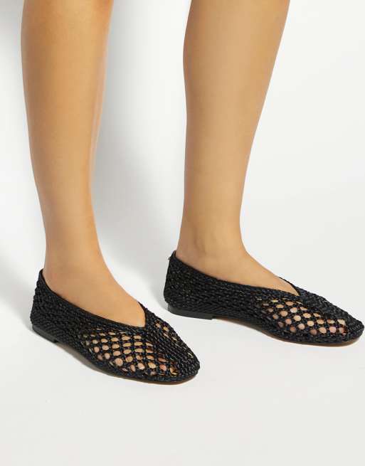 Dune London Harleyn ballet pumps in black, 3 of 4
