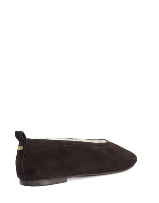 Dune London Harliee ballet pumps in brown, 2 of 3