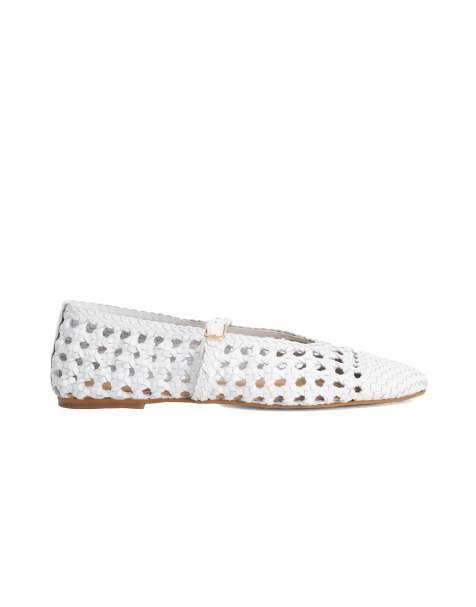 Dune London Hazella mary janes in white - view 1