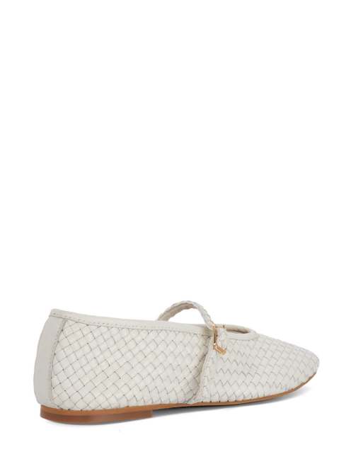Dune London Headliner ballet pumps in ecru, 2 of 4