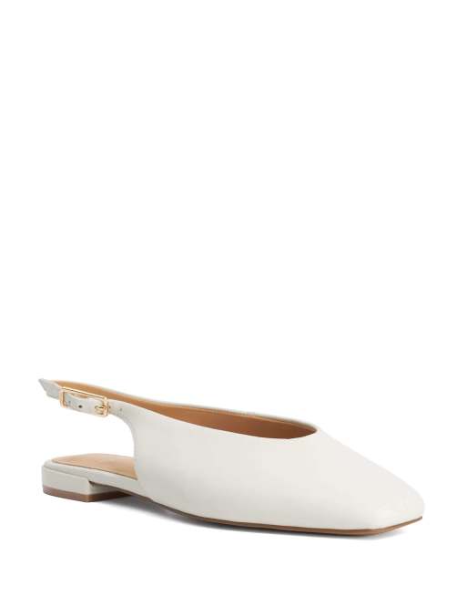 Dune London Heartbeat ballet pumps in ecru, 4 of 4