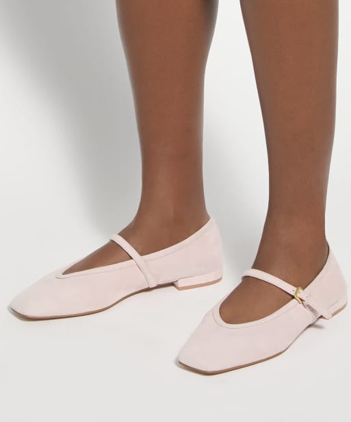 Dune London Hearthrob ballet pumps in blush, 4 of 4