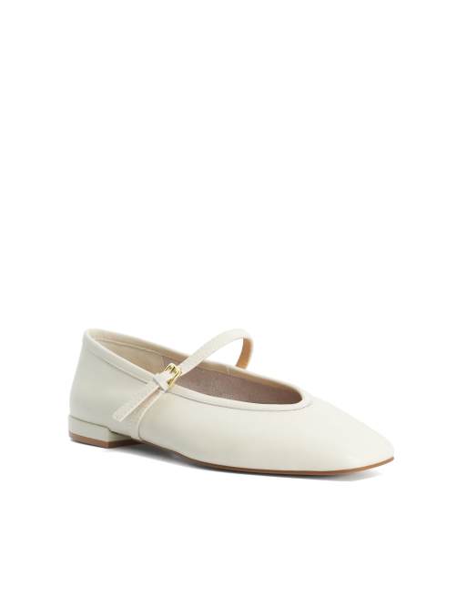 Dune London Hearthrob ballet pumps in ecru, 4 of 4