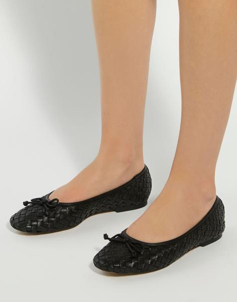 Dune London Heat ballet pumps in black - view 1