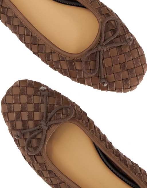 Dune London Heat ballet pumps in brown, 5 of 5