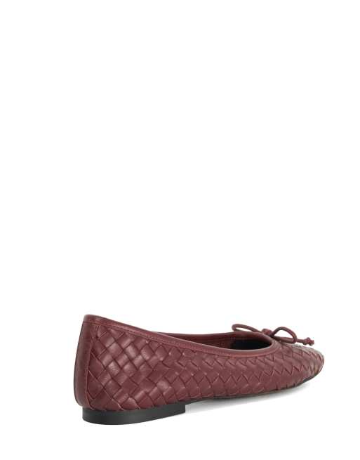 Dune London Heat ballet pumps in burgundy, 2 of 4