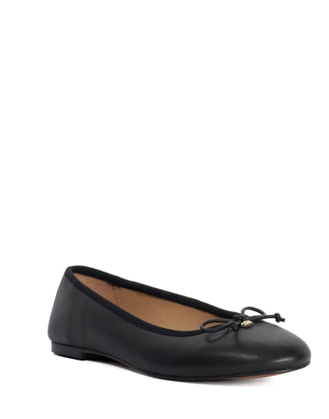 Dune London Helenne ballet pumps in black - view 1