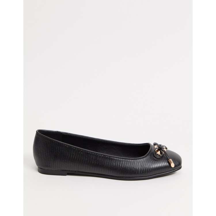 Dune black ballet pumps hot sale