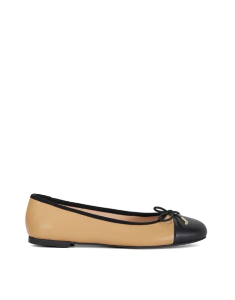 Dune London Highest ballet pumps shoe in camel - view 1