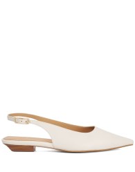 Dune London Hostess ballet pumps in white