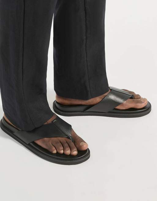 Dune London Irvin smart sandals in black, 3 of 4