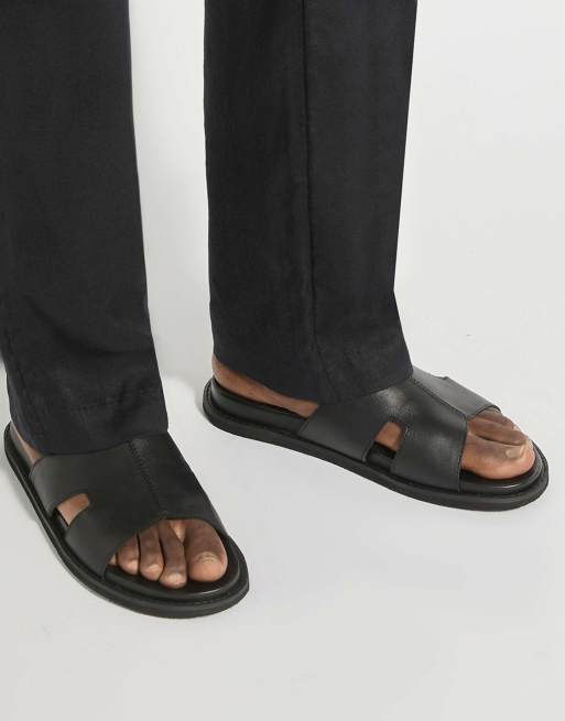 Dune London Ishaa smart sandals in black, 2 of 4