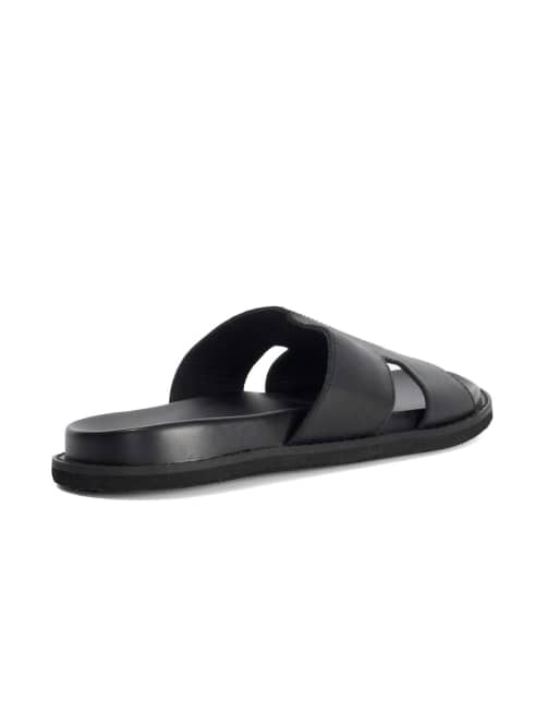 Dune London Ishaa smart sandals in black, 3 of 4