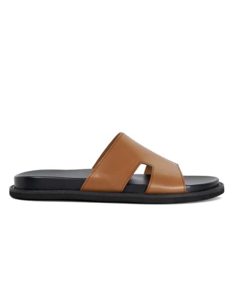 Dune London Ishaa smart sandals in tan - view 1