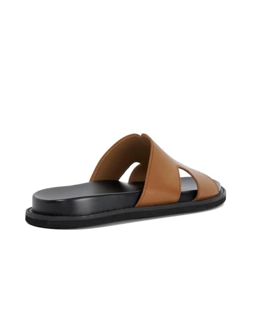 Dune London Ishaa smart sandals in tan, 2 of 4