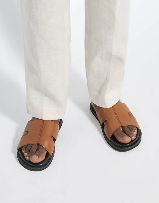 Dune London Ishaa smart sandals in tan, 3 of 4